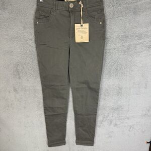 S Democracy Pants Womens 2 Green Ab Technology Skyrise Ankle Skimmer NWT